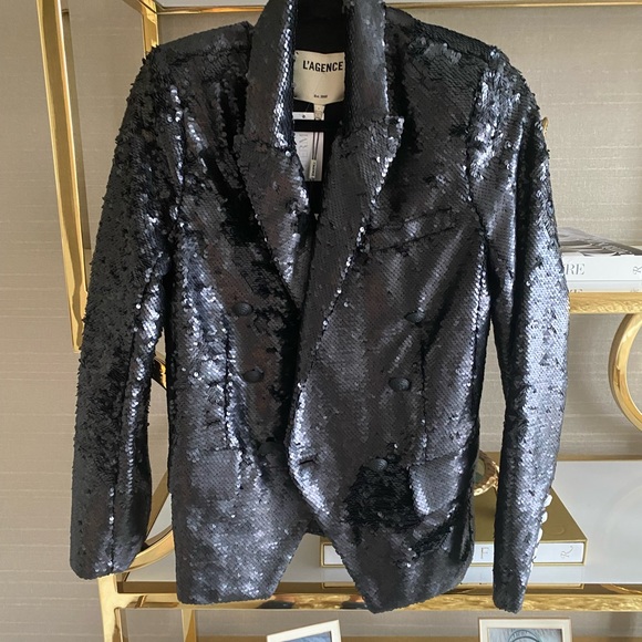 L’Agence Kenzie Sequin Blazer - BRAND NEW - Picture 1 of 8